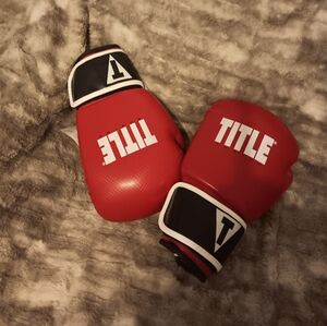 Boxing title gloves.